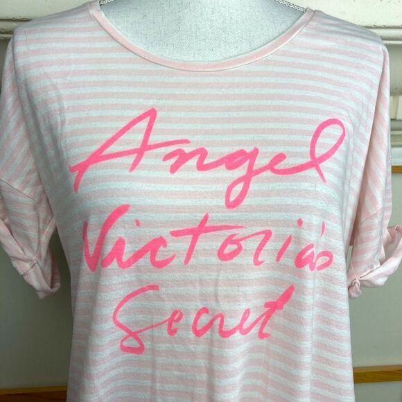 Victorias Secret Angel nightie w/cuffed short sleeves oversized 🌹 - Picture 3 of 7